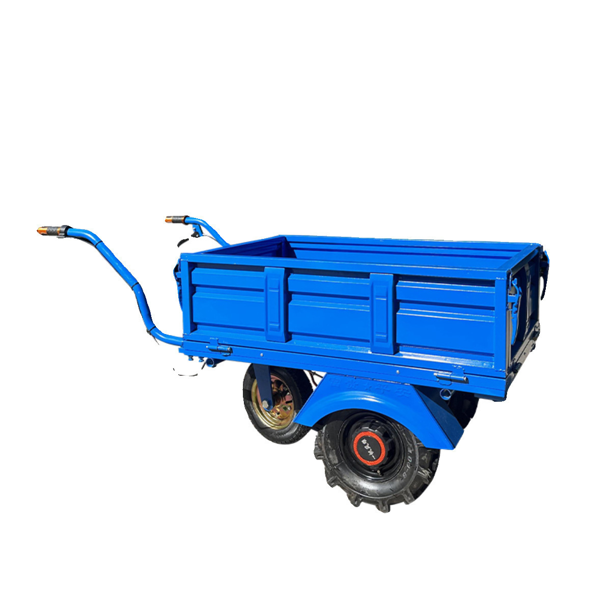 New Model Two-Wheel Transport Trolley, Small Cart for Climbing Hills, Orchard, Household, Agricultural Use, Electric Three-Wheel Cart, Chicken Cart