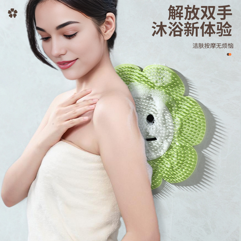 Скребок для ванной с подушкой, массажная мат, многофункциональный