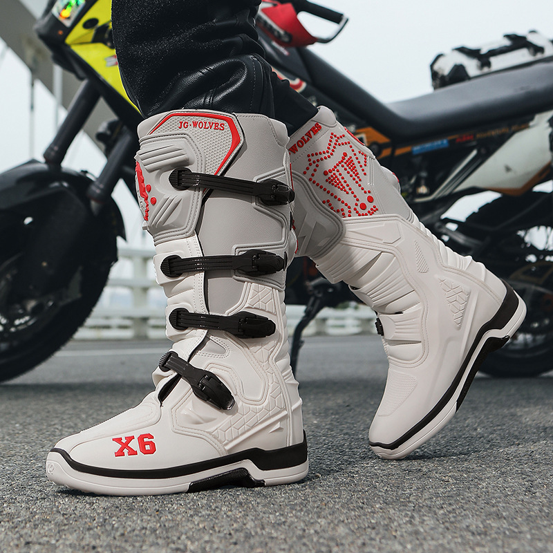 Nine Wolves X6 Off-Road Boots Motorcycle Riding Boots Rally Off-Road Track Shoes Motorcycle Anti-Skid and Anti-Fall Riding Equipment