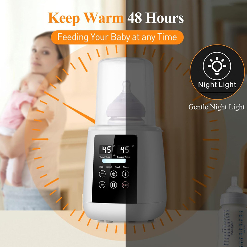 Foreign Trade Portable Milk Warmer Household Smart Milk Heating Timed Constant Temperature Milk Warmer Disinfection and Warming All-In-One Machine