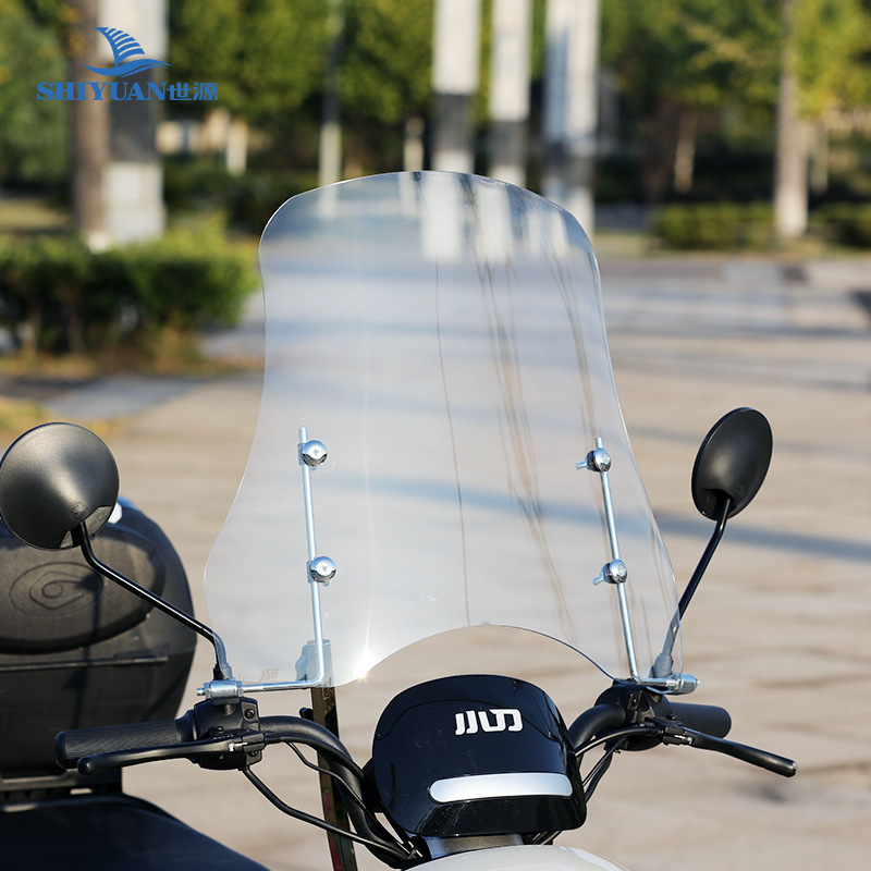 Special Windshield for Electric Scooters and Motorcycles, Transparent Windshield for Battery Vehicles, Front Windshield Cover for Delivery