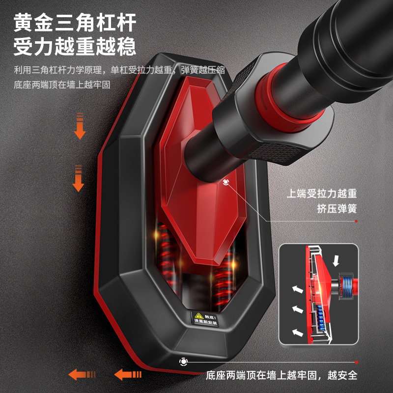 Slider horizontal bar indoor home fitness equipment pull-up device children's sports home punch-free door single lever