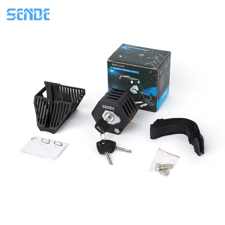 Замок для велосипеда Zehnder Z01 замок-гамбургер замок-пагода портативный складной замок противоугонный соединительный замок