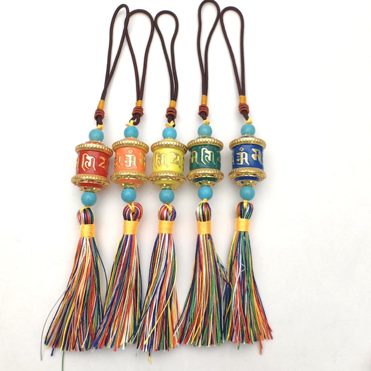 Xizang Jewelry Prayer Wheel Six-Word Mantra Prayer Wheel Bag Pendant Creative Decoration