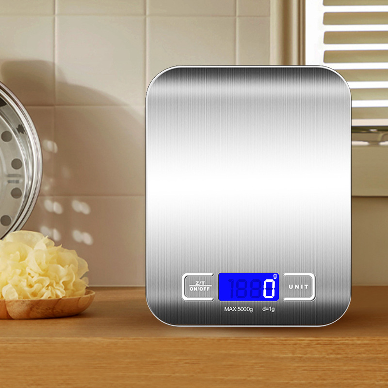 P20 Перезаряжаемые Нержавеющие Цифровые Весы Оптовая Кухонные Цифровые Весы 5кг Домашние Весы для Пищи Выпечка Граммовые Весы Кухонные Весы