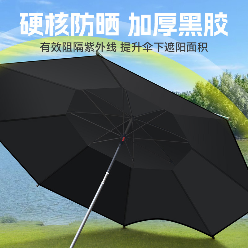 Fishing Umbrella 2025 New Large Fishing Umbrella Universal Mechanical Arm Cane Umbrella Outdoor Camping Fishing Special Sunshade Umbrella