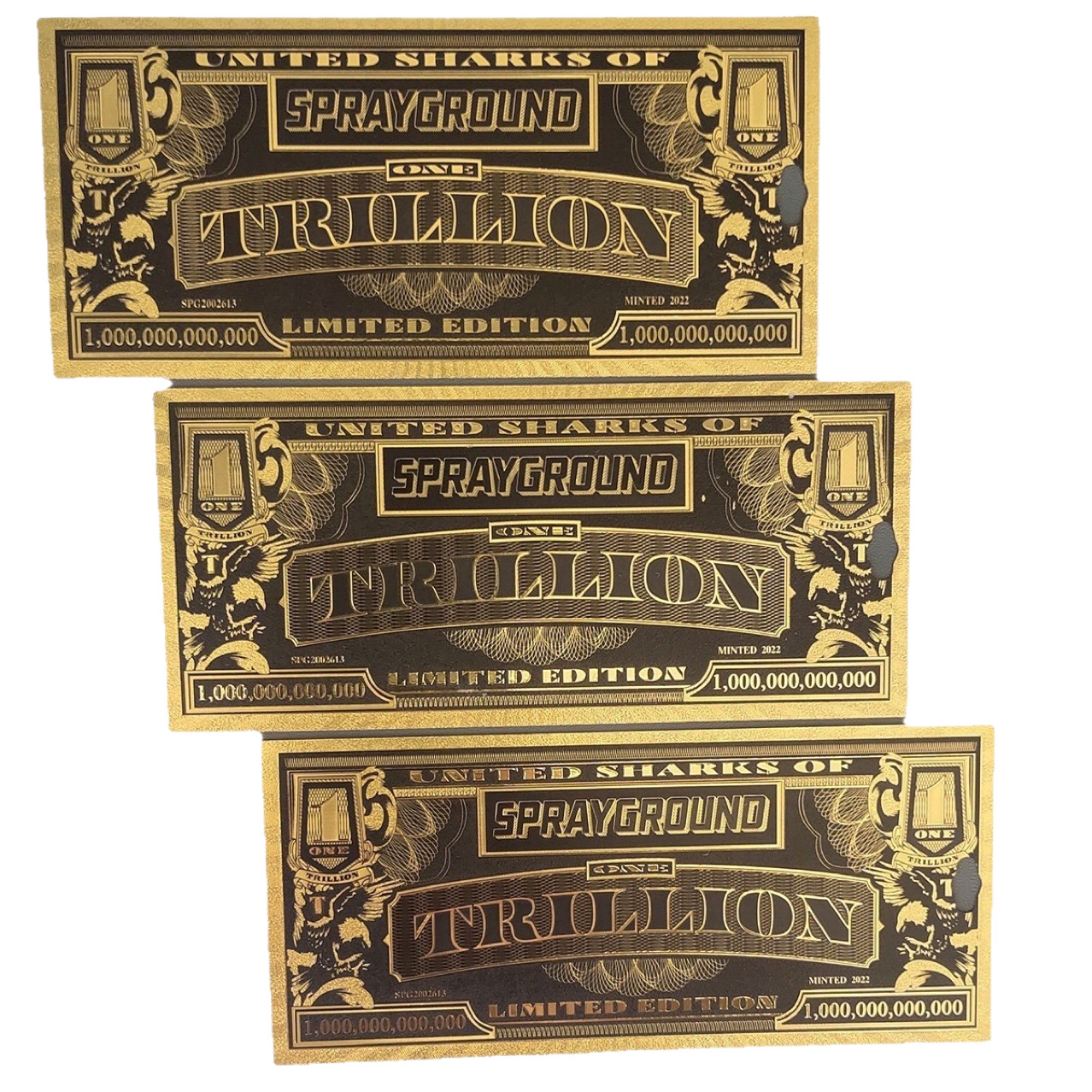 Cartoon Toy Gold Foil Pet Pvc Plastic 24K Commemorative Collection Coin Gold Banknote Card Factory Direct Sales Can Be Customized and Printed