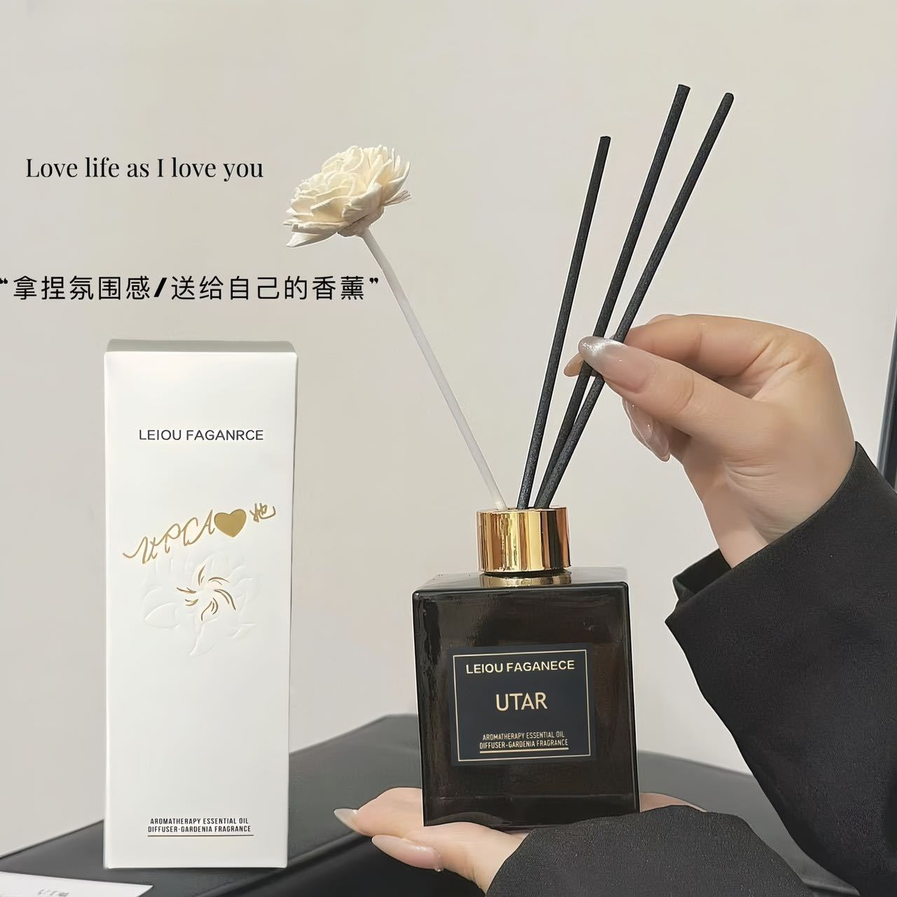 Gardenia Rattan Dried Flower Fireless Aromatherapy Plant Essential Oil Indoor Long-Lasting Fragrance Ornaments Deodorizing Manufacturer Wholesale