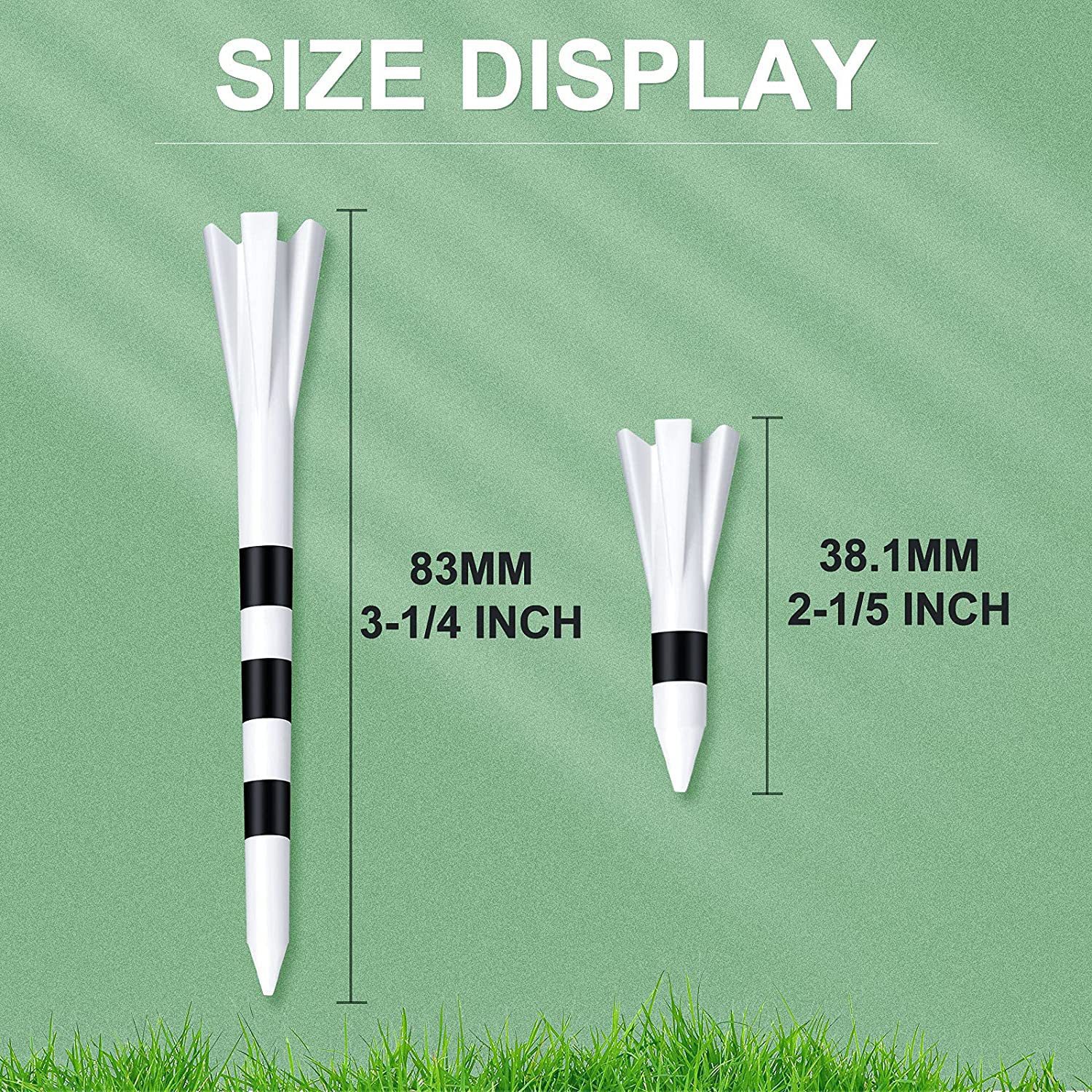 38Mm70Mm83Mm Golf Tee Five-Claw Spike Multi-Size Multi-Color Plastic Ball Spike for Golf Use