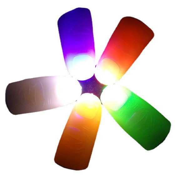 Light energy dancing thumb light finger Light super bright children close-up stage magic props
