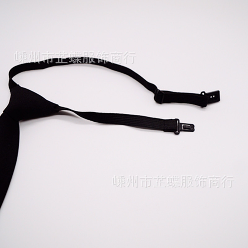 Trendy JK men and women uniform student short tie girls Black small tie college style