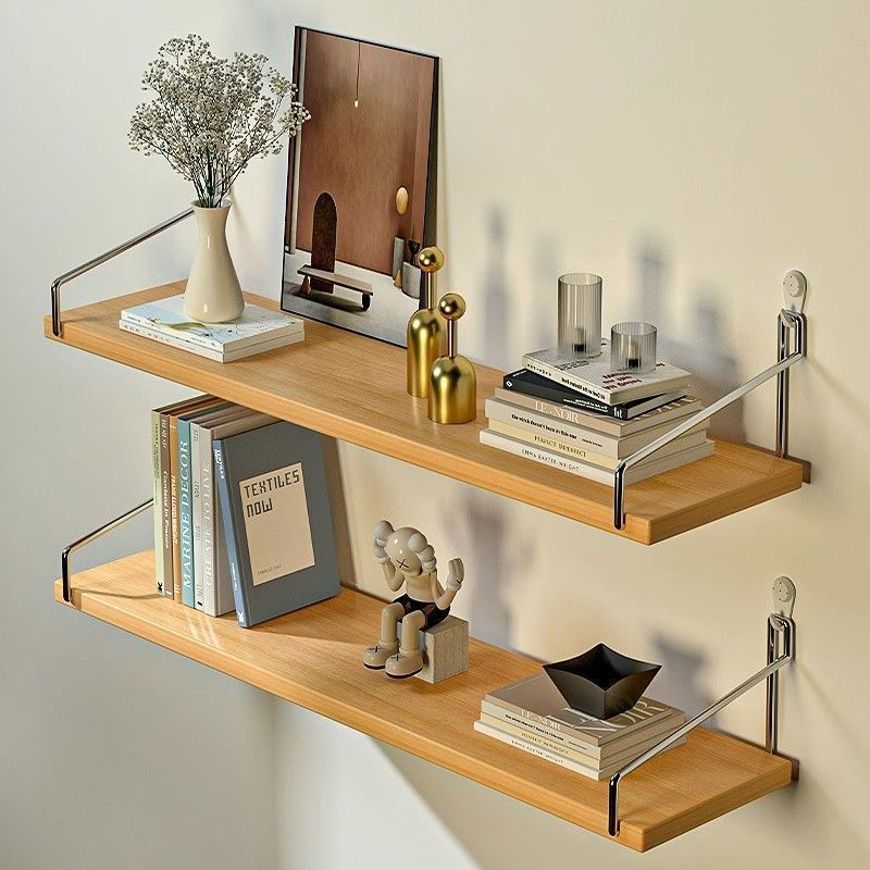 Wall Storage Rack Punch-Free Wall Hanging Clapboard Living Room Hanging Storage Laminar Wall Bookshelf Shelf