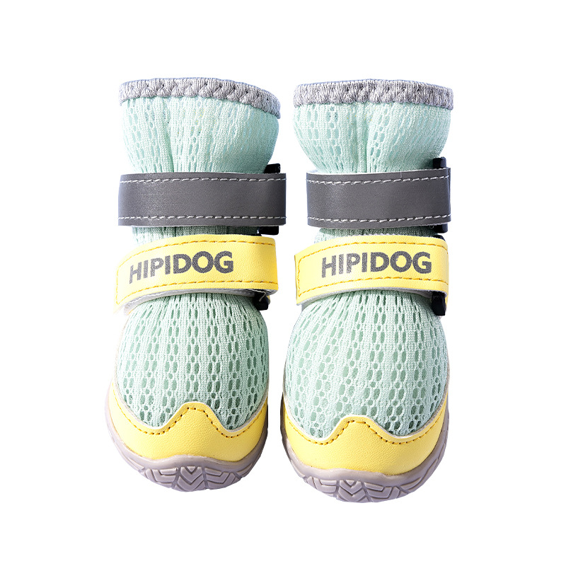 Cross-Border Summer New High-Top Breathable Big Dog Shoes Anti-Slip and Anti-Falling Mesh Pet Dog Outing Large Dog Golden Retriever