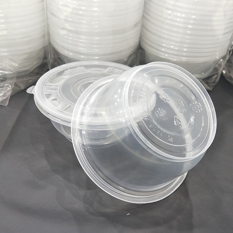Disposable Tableware Plastic Bowl Packaging Thickeneded Takeaway Small Lunch Box Fast Food Box with Lid Resistant to High Temperature Chaozhou No