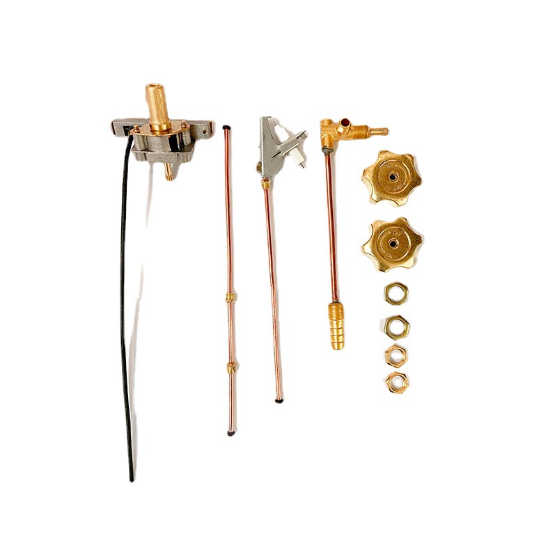 Gas stove two-joint valve body assembly wholesale pure copper electronic ignition switch fire stove igniter stove accessories