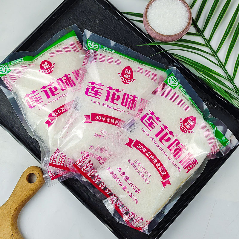 Lotus Msg Granules 200g Lotus Brand Salt-free Msg Sachet Stir-fry Seasoning Freshness and Flavor Commercial Seasoning