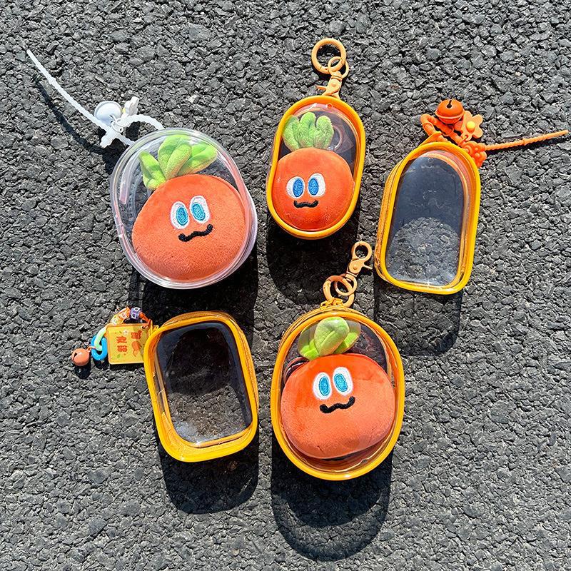 Suitable for the New Mayday Carrot Pvc Transparent Baby Walking Bag for Dust-Proof Storage and Hanging Cotton Dolls When Going Out