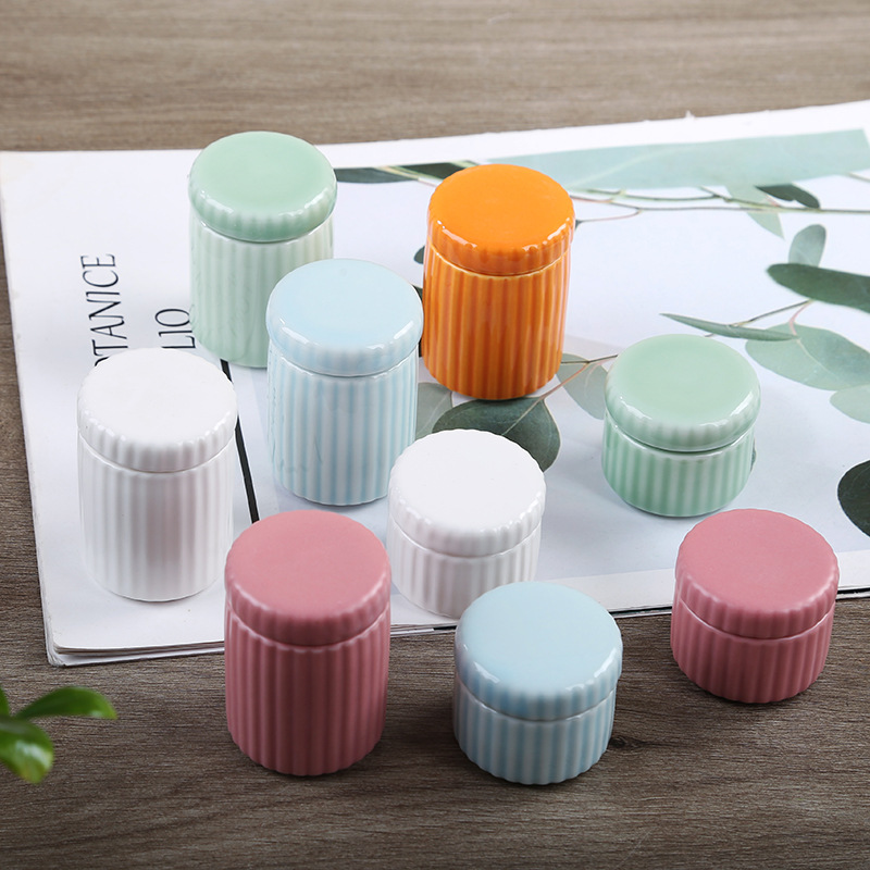 Мини керамическая банка для порошка благовоний, герметичная банка в китайском стиле