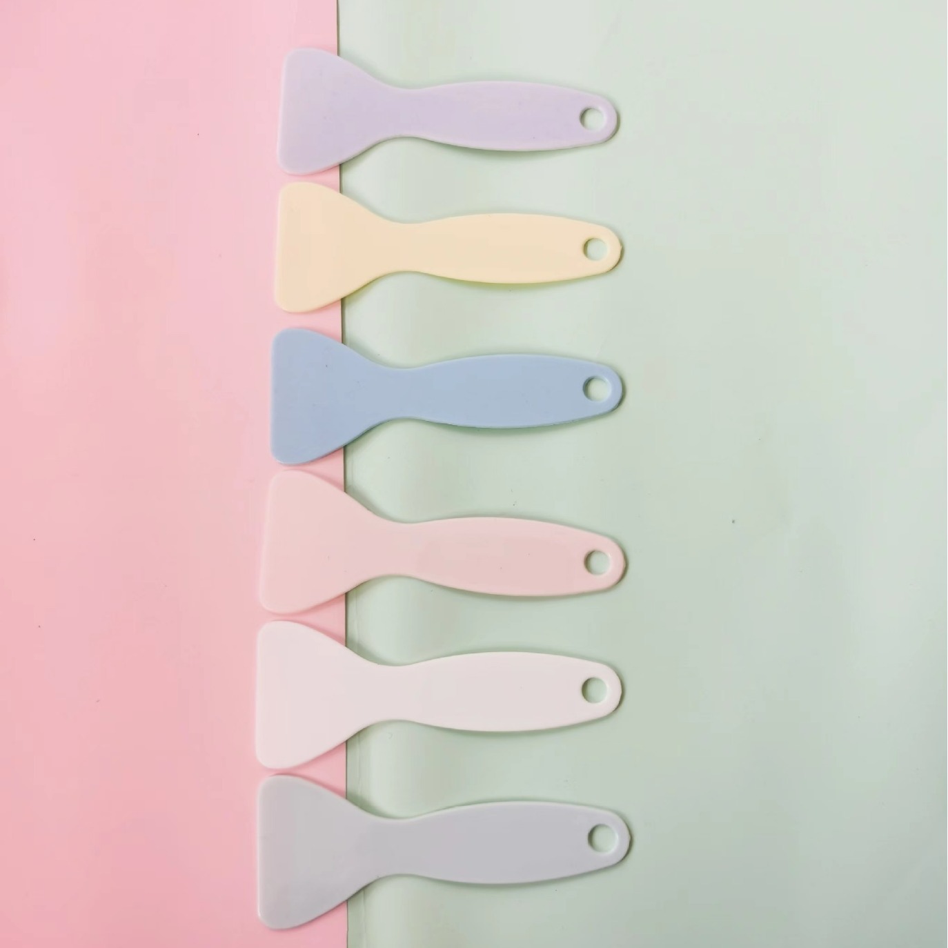 Colorful Hand Account Small Yellow Shovel Film Triangular Plastic Small Scraper Car Beauty Scraper Hand Account Guka Film Sticker Scraper