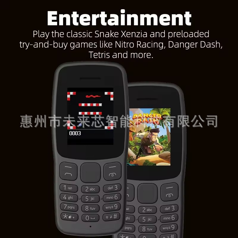 Cross-border mobile phone 106 elderly mobile phone non-intelligent elderly machine students dual card key loud function export mobile phone