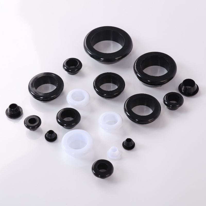 Rubber Quick-loading Protective Coil Single-sided Protective Wire Ring Sealing Ring Buckle-type Conical Over-coil Protective Wire Cover