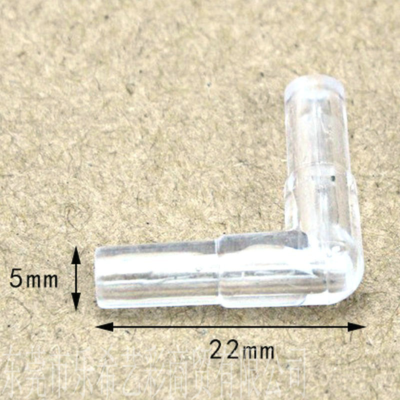 Gas pipe joint connection tee straight-through right angle elbow oxygen pump accessories foreign trade oxygen pump gas pipe plastic straight-through