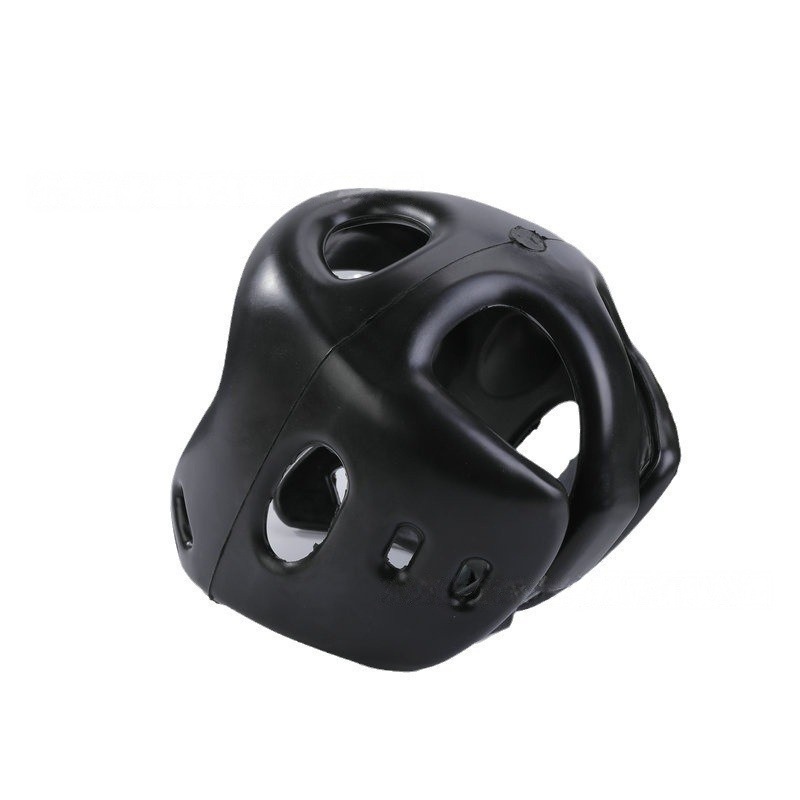 Spot Pu Polyurethane Self-Skinning Taekwondo Sanda Helmet High-Density Shock-Proof and Fall-Resistant Pu Polyurethane Sports Cap