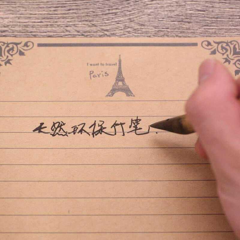 Natural Environmentally Friendly Bamboo Wood Dip Pen Bamboo Fountain Pen Dip Pen Boxed Simple Adult Calligraphy Practice Signature Pen