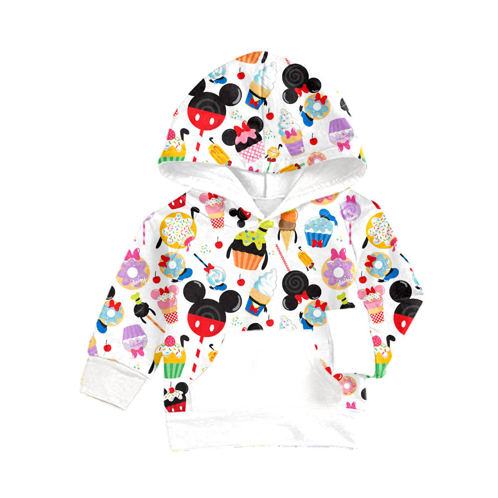 Бутковая одежда для детей, печатная, милая, креативная, индивидуальный осенний свитшот