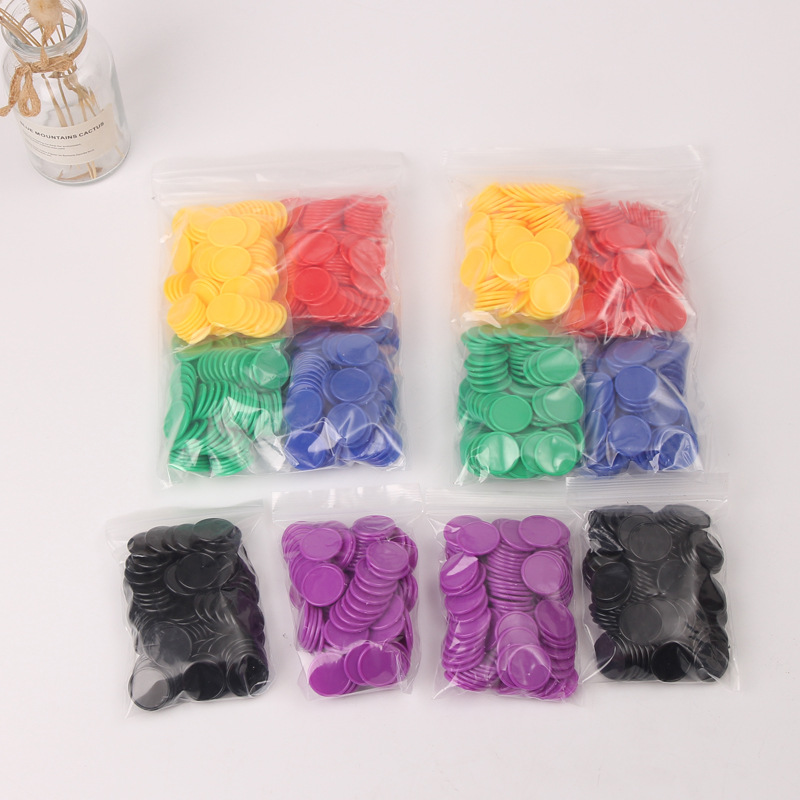 Цветные пластиковые счетные круглые 25 30 37мм счетные элементы для начальной школы детские математические обучающие пособия