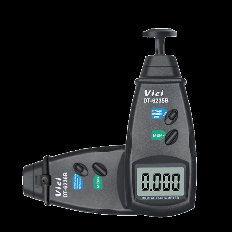 Victory Tachometer Speed Counting Frequency Display Flash Speedometer Car Motor Motor Laser Contact Dual-Use Line Speedometer