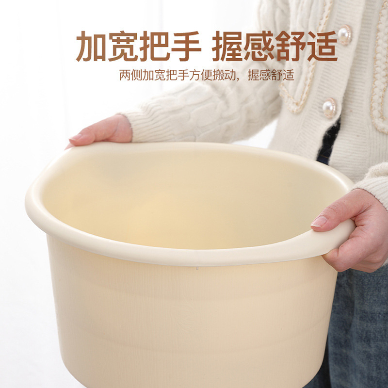 Foot Bath Bucket for Home Use, Thickened Plastic Foot Bath Basin, Elevated Massage Foot Bath Basin for Adults, Covers Calves, No Installation Required