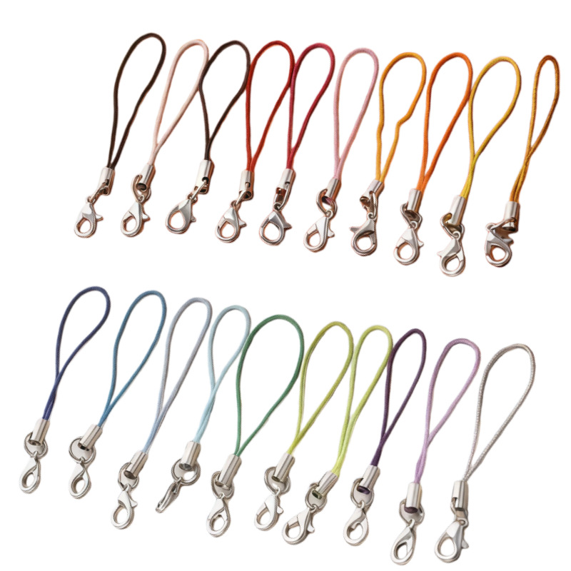 Wholesale Eco-Friendly Multi-Color Phone Straps DIY Phone Straps Doll Lanyards Toy Doll Lanyards Lobster Clasp Lanyards