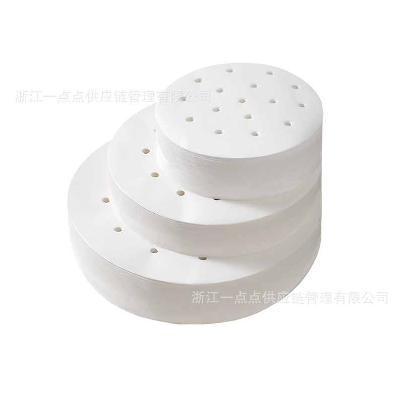 Steamer Paper, Steamed Bun Pad Paper, Baking Paper, Double-Sided Steamer Mat, Steamed Bun Cloth, Non-Stick Disposable Oil Paper