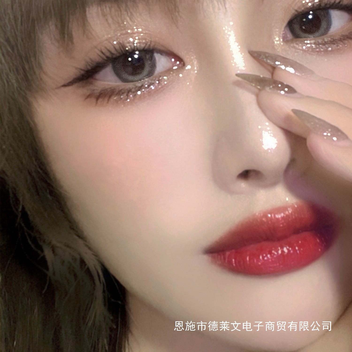 Hisyi's One-Stop Solution for Mom's Silkworm~Single-Head Silkworm Pen with Sparkling Pearlescent Shadow Outline Pen and Brightening Two-In-One