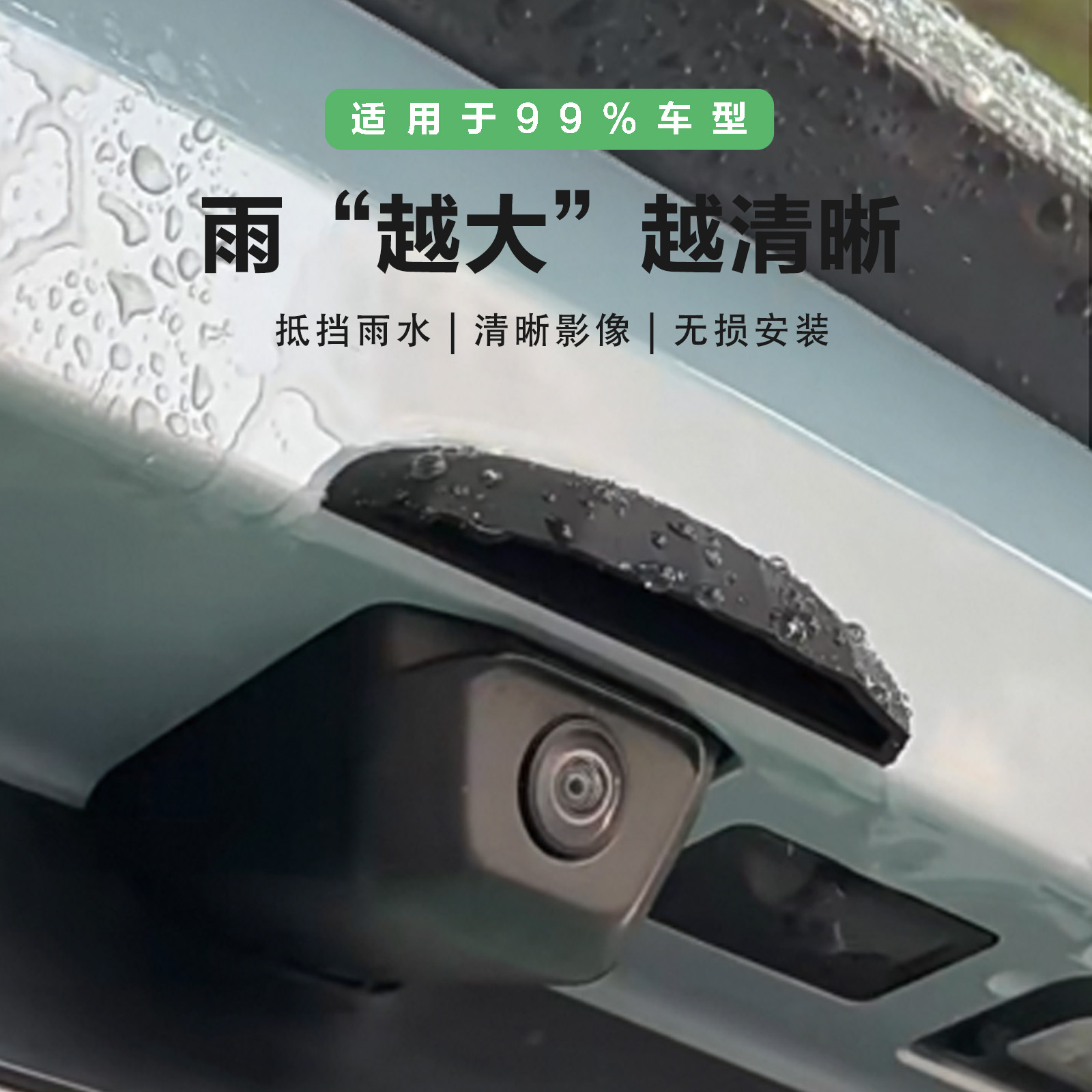 Камера заднего вида для автомобиля, дождезащитный чехол, без установки, водонепроницаемая и защищающая от дождя, универсальная