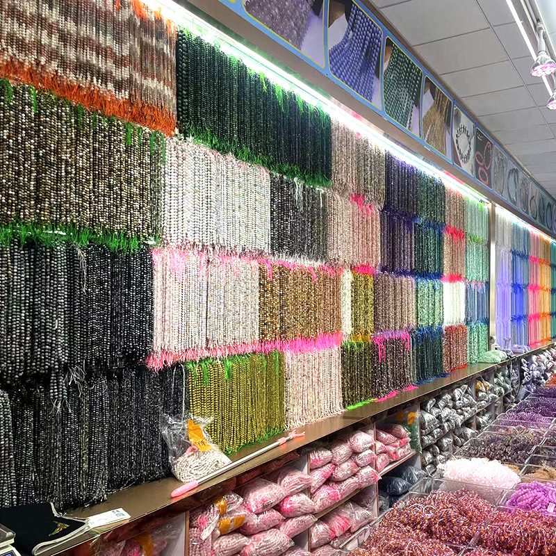 Hongyunlai Crystal Tourmaline Peter Stone Amethyst Stone Ruby Color Rabbit Hair Fashion Simple Bracelet Bracelet Pendant