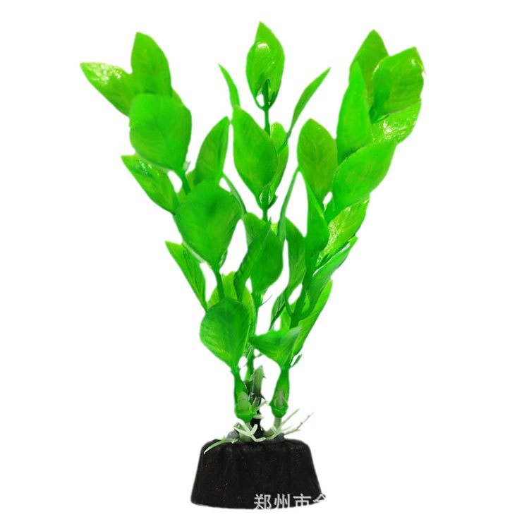 Fish tank landscaping decoration aquatic plant simulation plant 10cm grass aquarium set plastic seaweed factory hot sale