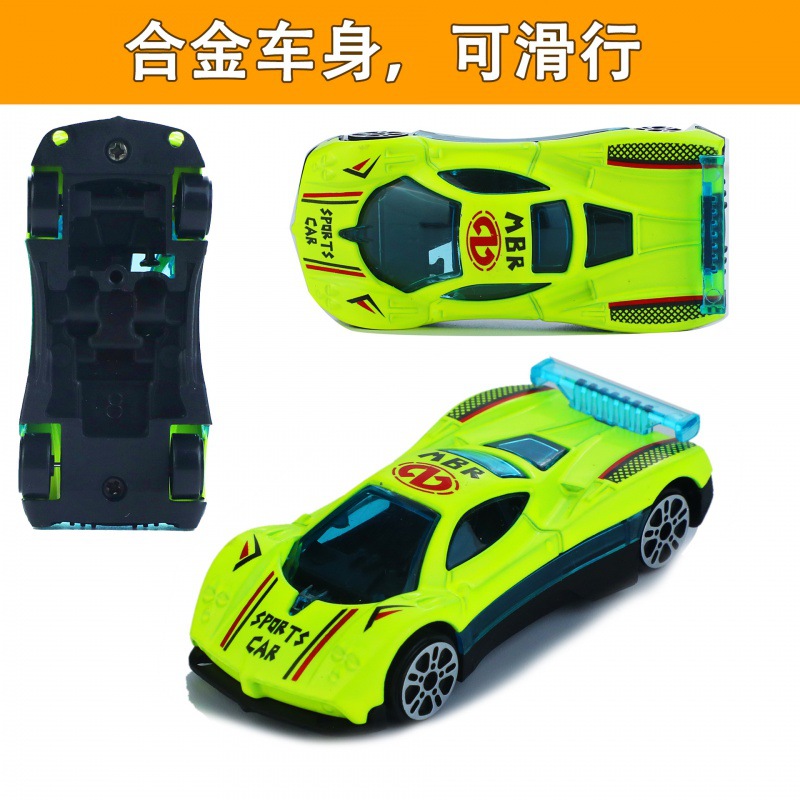 1:64 bulk alloy car simulation sports car car model can slide children's toy ornaments building blocks transparent display box