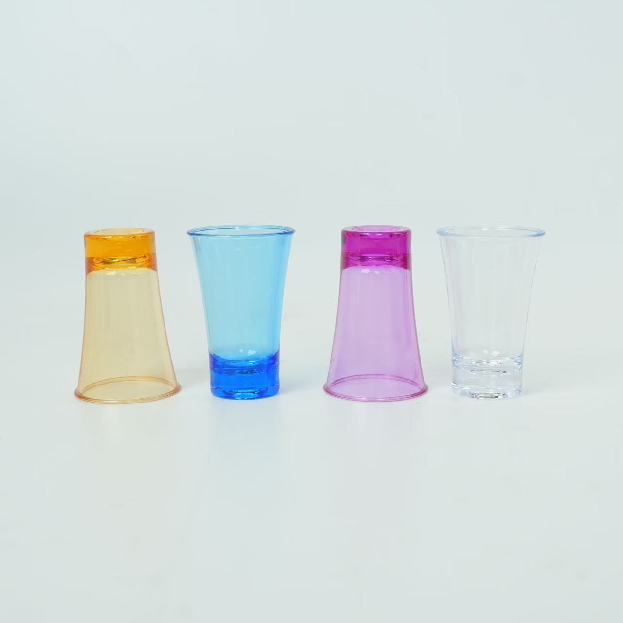 Plastic Cup Bullet Cup Plastic Liquor Cup b52 One Cup Spirits Cup Bar Creative Swallow Cup Color Cup
