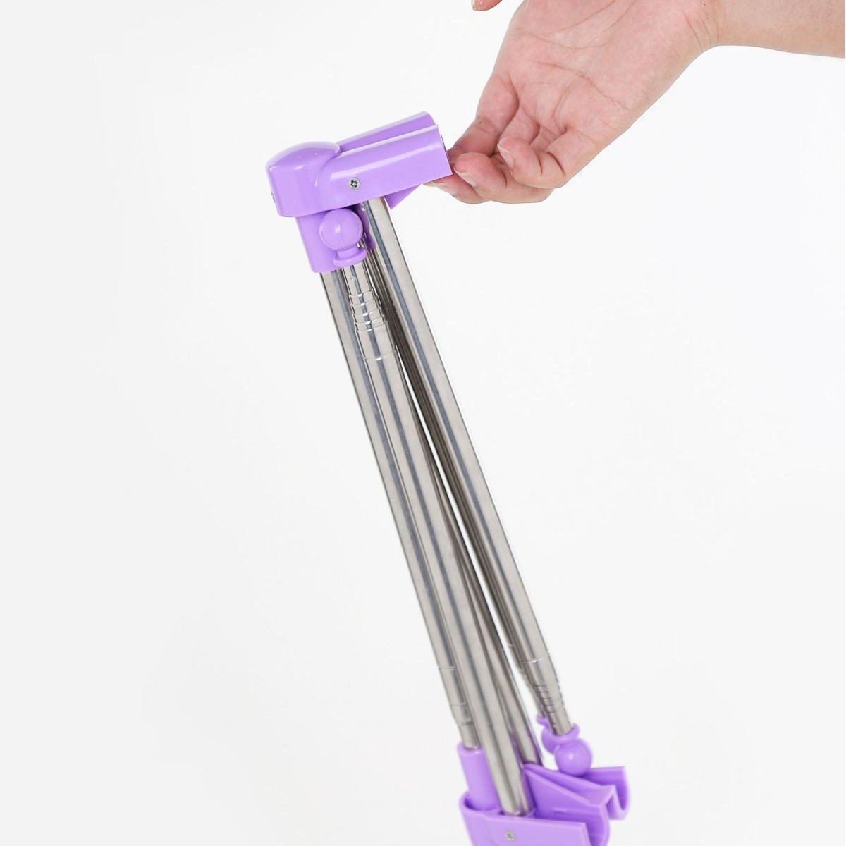 Телескопическая складная вешалка для одежды, из нержавеющей стали, для путешествий