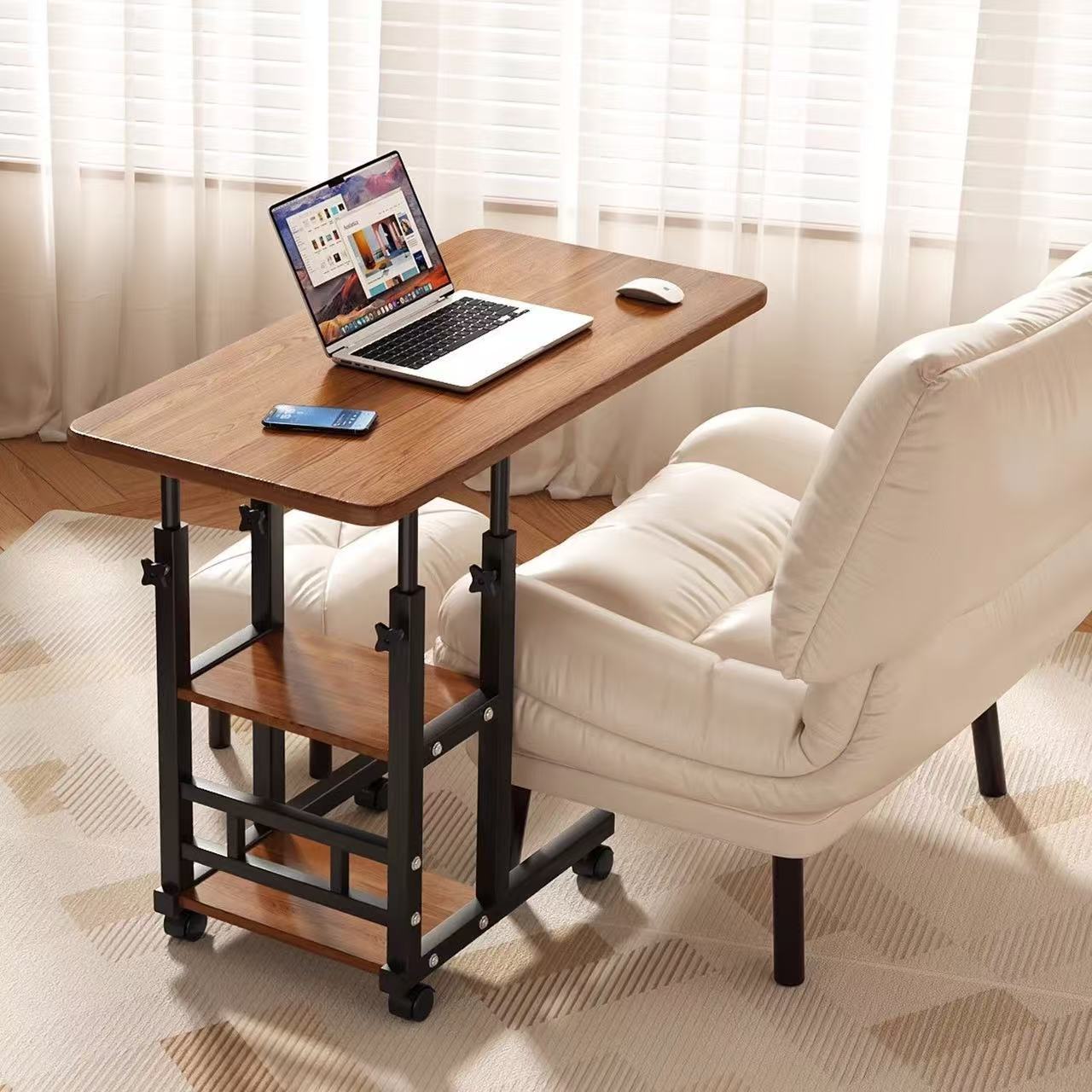Bedside Table, Bedside Table, Home Desk, Movable Lift Table, Bedroom Table, Writing Table, Computer Table, Small Table