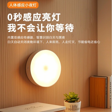 Rechargeable Magnetic Dual-Purpose Sensor Light, Light-Controlled, High-Endurance Wardrobe Aisle Light, Baby Monitoring Night Light, Automatic Sensor Light