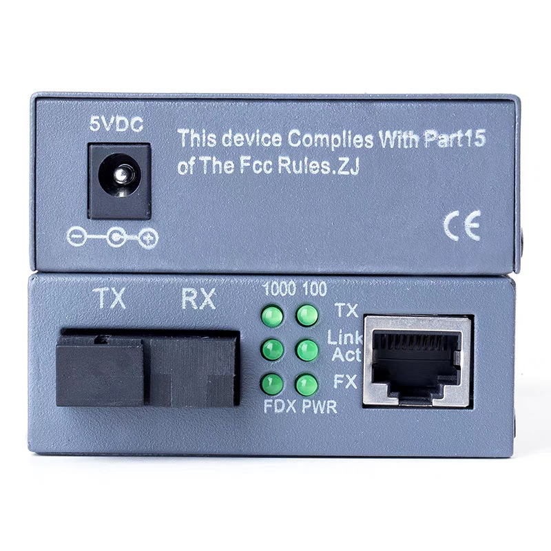 Monitoring 100m Gigabit Fiber Optic Transceiver 1 Optical 1 Electrical 1 Optical 4 Electrical 1 Optical 8 Electrical Single Mode Single Fiber Sc Photoelectric Converter