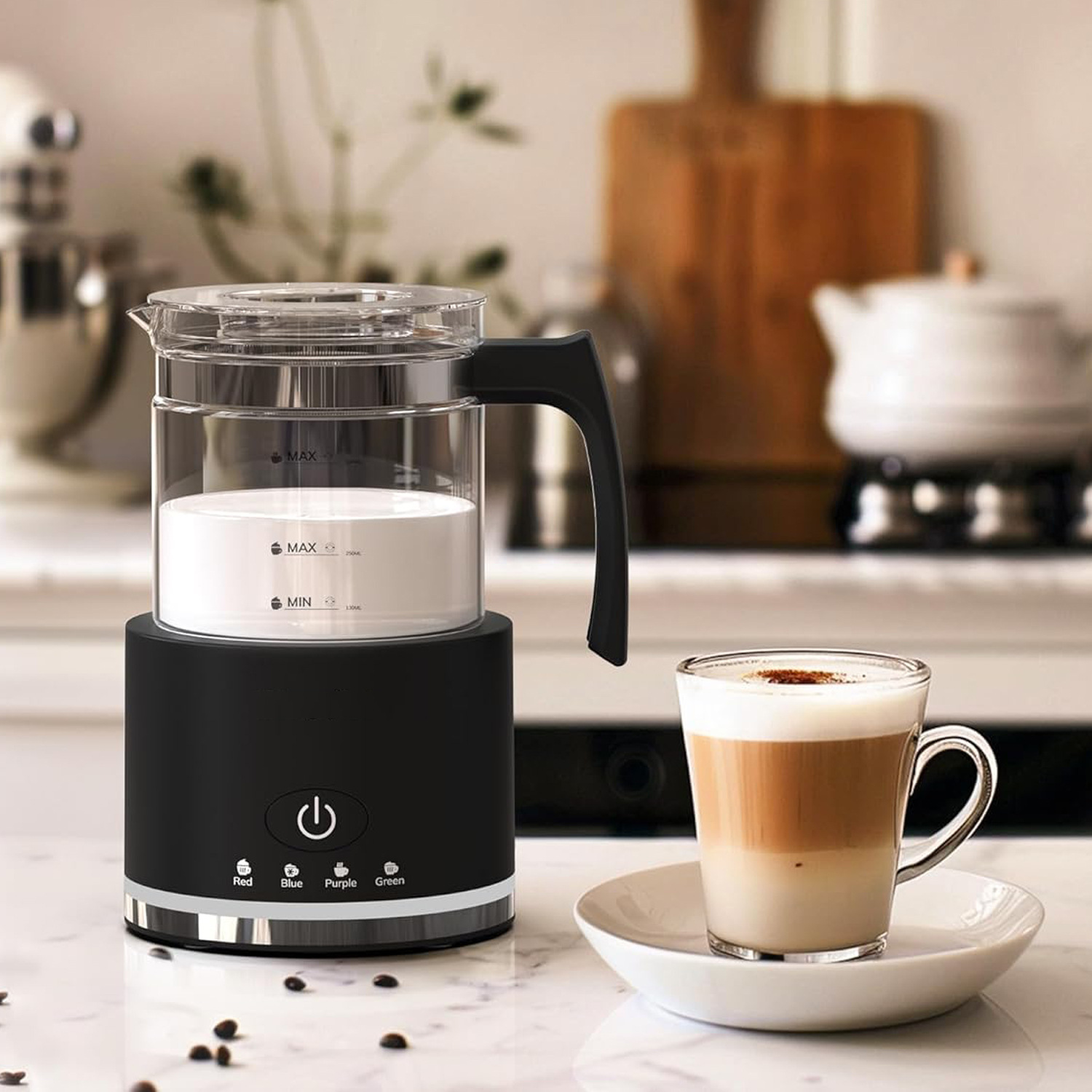 Small Household Appliances Coffee Glass Milk Frother Handheld Milk Frother Hot Milk Coffee Companion Glass Milk Frother