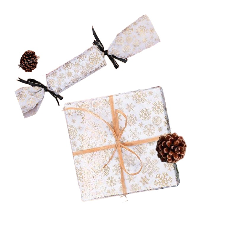 17g Christmas Snowflake Printed Copy Paper, Cross-Border Ready Stock Sydney Paper, Lightweight Christmas Gift Box Packaging Material