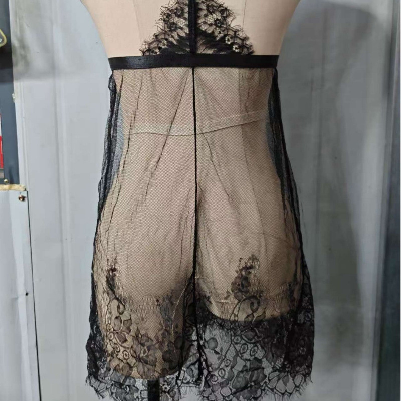 Bingliu Guo Sexy Lingerie, Sexy Pajamas, Sexy Temptation Lace Mesh See-Through Pajamas