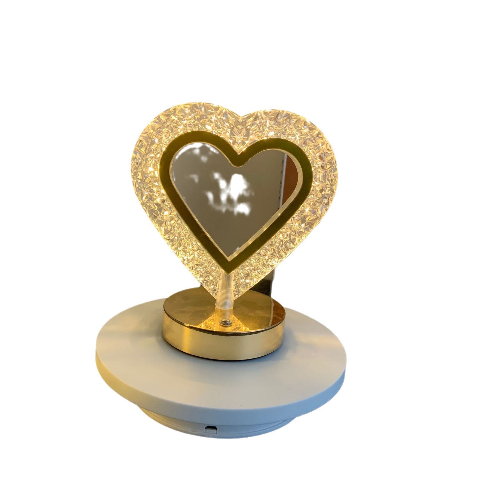 Cross-border Explosions Crystal Table Lamp Bedroom Bedside Table Lamp Runway Decorative Table Lamp Creative Living Room Touch Nightlight