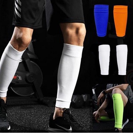 Professional training outdoor football leg guards fixed socks high elastic silk breathable mesh perspiration bottomless socks plate protection