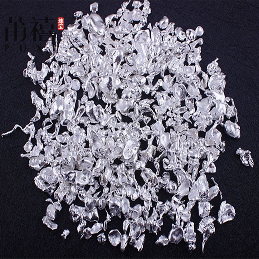 Pure Silver 999 High Purity Snowflake Silver Capsules Silver Material Wholesale Pure Silver Silver Nugget Jewelry Investment Processing Silver Raw Materials